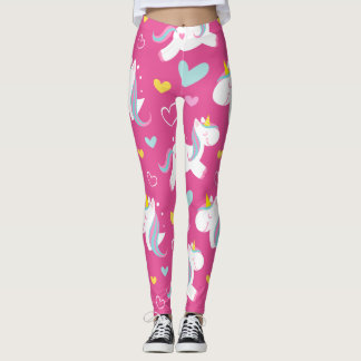 Leggings Coeurs de licorne