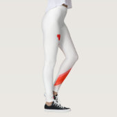 Leggings Coeurs de poivre chaud rouge blanc (Droite)