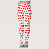 Leggings Coeurs de Saint-Valentin (Devant)