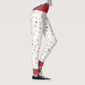 Leggings Coeurs de taureau français empreinte de patte chie (Droite)