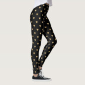 Leggings Cœurs d'Or Éparpillés (Droite)