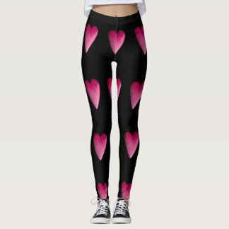 Leggings Coeurs en pierre de roses indien