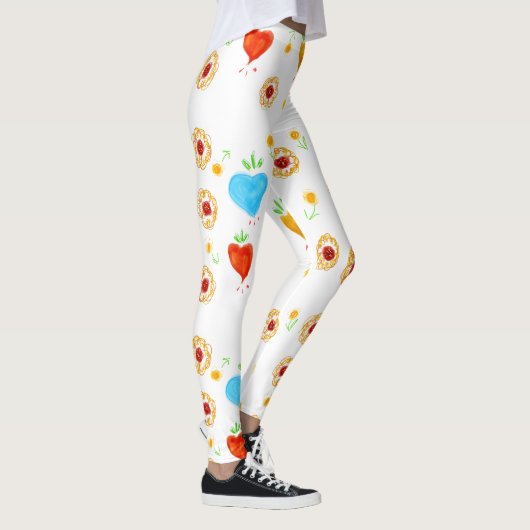 Leggings Coeurs Et Fleurs (Droite)