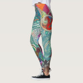 Leggings Coeurs et Paisley (Gauche)