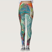 Leggings Coeurs et Paisley (Devant)