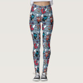 Leggings Coeurs et renards modelés (Devant)
