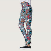 Leggings Coeurs et renards modelés (Gauche)