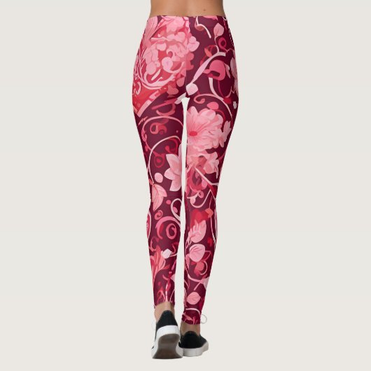 Leggings Coeurs Et Vignes | (Dos)