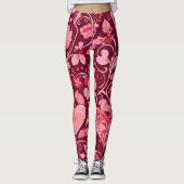 Leggings Coeurs Et Vignes | (Devant)