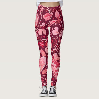 Leggings Coeurs Et Vignes |