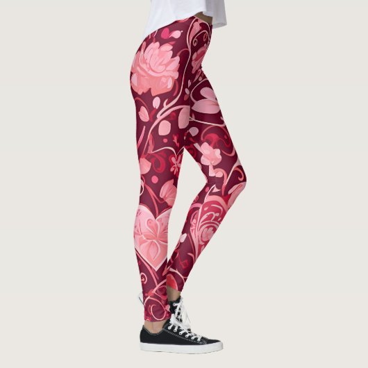 Leggings Coeurs Et Vignes | (Droite)