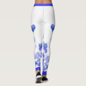 Leggings Coeurs flottants bleus (Dos)