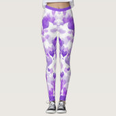 Leggings Coeurs flottants violets (Devant)