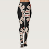 Leggings Coeurs Jouer aux cartes Cercle (Dos)