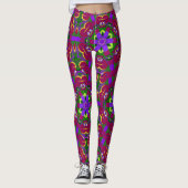 Leggings Cœurs kaléidoscope - Hearts painting kaleidoscope (Devant)