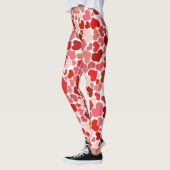 Leggings Coeurs multicolores Motif-20367 (Gauche)