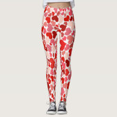 Leggings Coeurs multicolores Motif-20367 (Devant)