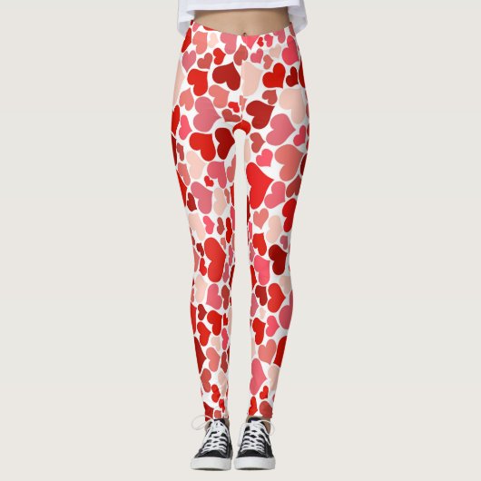 Leggings Coeurs multicolores Motif-20367 (Devant)