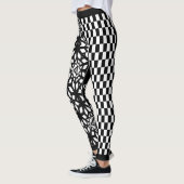 Leggings Coeurs noir et dentelle (Gauche)