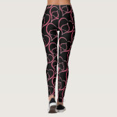 Leggings Coeurs pourpres (Dos)