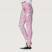 Leggings Coeurs rayonnants Motif 01 Offwhite BG (Gauche)