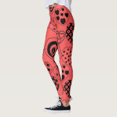 Leggings Coeurs répétitifs (Gauche)