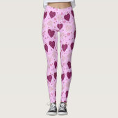 Leggings Coeurs rose (Devant)