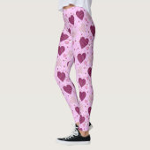 Leggings Coeurs rose (Gauche)