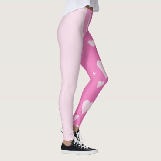 Leggings Coeurs roses (Droite)