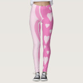 Leggings Coeurs roses (Devant)