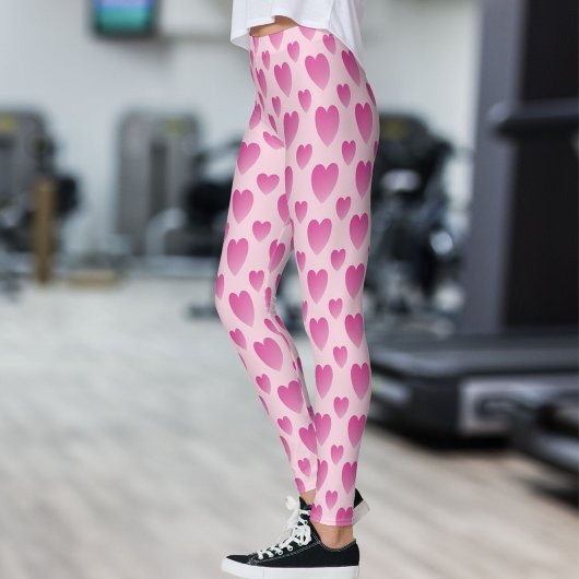 Leggings Coeurs roses