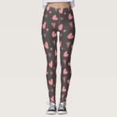 Leggings Coeurs roses (Devant)