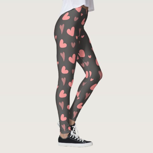 Leggings Coeurs roses (Droite)