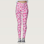 Leggings Coeurs roses de Saint-Valentin (Devant)