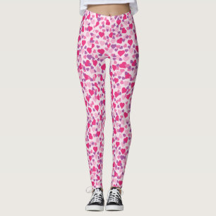 Leggings Coeurs roses de Saint-Valentin