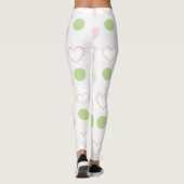 Leggings Coeurs roses Design (Dos)