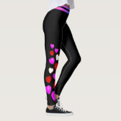 Leggings Coeurs rouge blanc et rose (modifiable) (Droite)