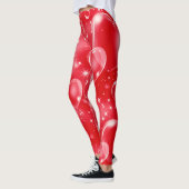 Leggings Cœurs Rouge Bulles Mignon Fille 90's (Gauche)