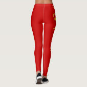 Leggings Cœurs rouges (Dos)
