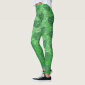 Leggings Coeurs Shamrocks de l'Jour de l'Saint Patrick vert (Gauche)
