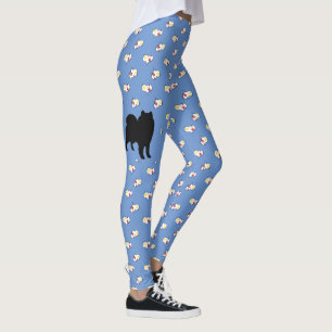 Leggings Coeurs Silhouette Samoyés