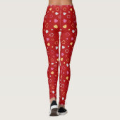 Leggings Coeurs stylisés motif 2 (Dos)