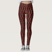 Leggings Coeurs sur le tableau de bord (Devant)