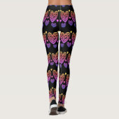 Leggings Coeurs tendance Valentine /Compression (Dos)