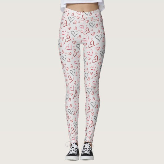 Leggings Coeurs tumultueux (Devant)