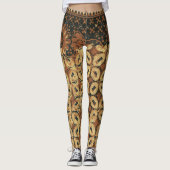 Leggings Coffee Bean Earthy Boho Rustique (Devant)