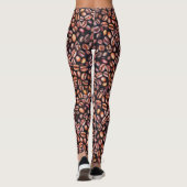 Leggings Coffee Haricots crayon Motif Rustique Brown (Dos)