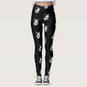 Leggings Coffee Sloth (blanc) (Devant)