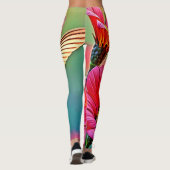 Leggings Colibri vibrant au coucher du soleil (Dos)