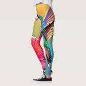 Leggings Colibri vibrant au coucher du soleil (Gauche)